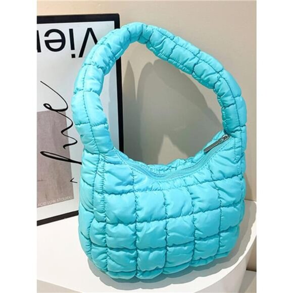 Quilted Ruched Shoulder Bag - Picture 6 of 16